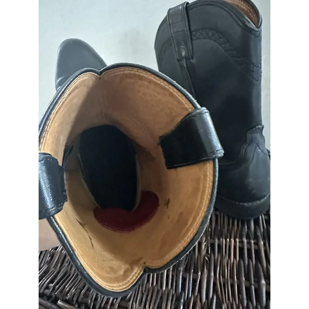 ARIAT‎ Boots Mens Heritage Roper Western Cowboy Boots Black Leather Size 9.5
